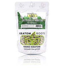 Kratom Roots - 350 Capsules High Quality NANO Kratom ( Smooth Fine Grind )