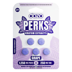 DOZO Perks Kratom Extracts Mitragynine Tablets 5CT (250MG)