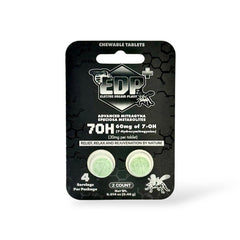 EDP Plus Black Advanced Mitragyna Speciosa 7OH 2CT Chewable Tablets (30MG)