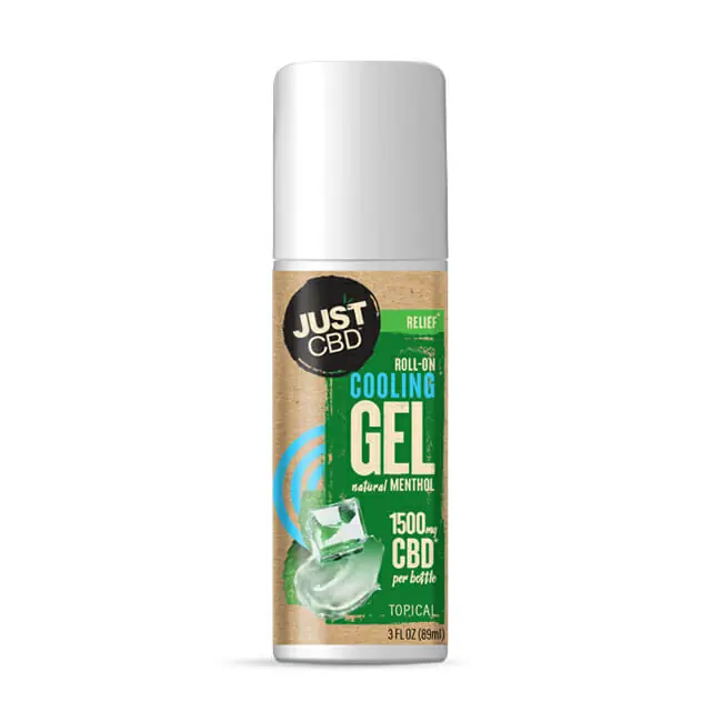 Just CBD Relief Cream Roll On Cooling Gel With Menthol