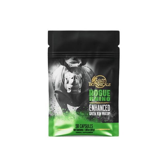 Kats Botanicals Rogue Rhino Enhanced Premium Kratom Capsules (50CT)