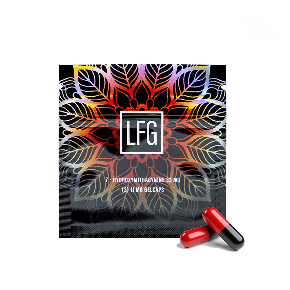 LFG Kratom Leaf Extract 7 Hydroxymitragynine Capsules  (33MG)