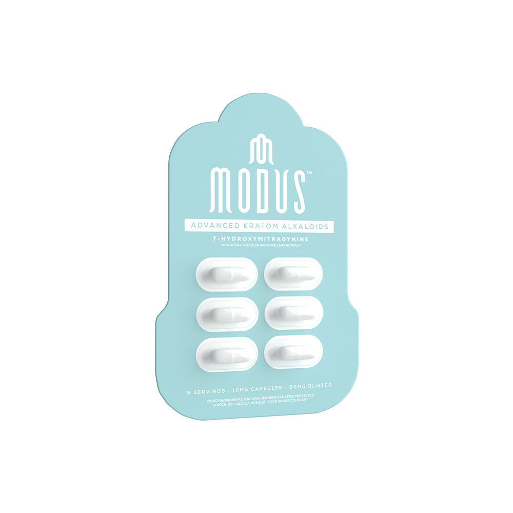 Modus 7 Hydroxy Advanced Kratom Alkaloids Extract Capsules (6CT)