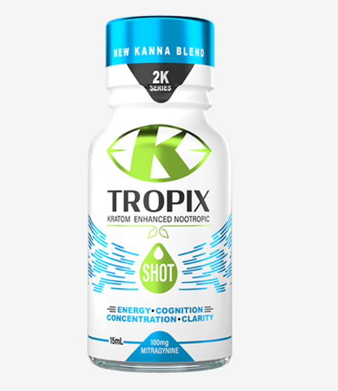 K Tropix - 2K Series Kratom Liquid Shot with New Kanna Blend 15ML