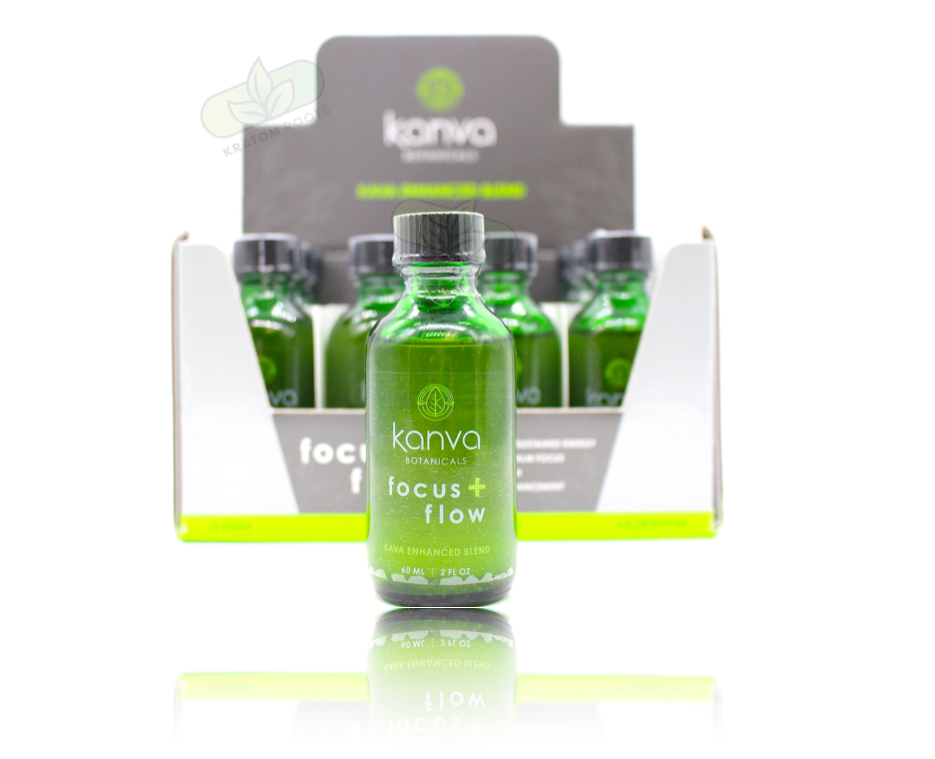 Kanva Botanicals - Kava Enhanced Blend + MIT Liquid Bottle - 2oz Display of 12