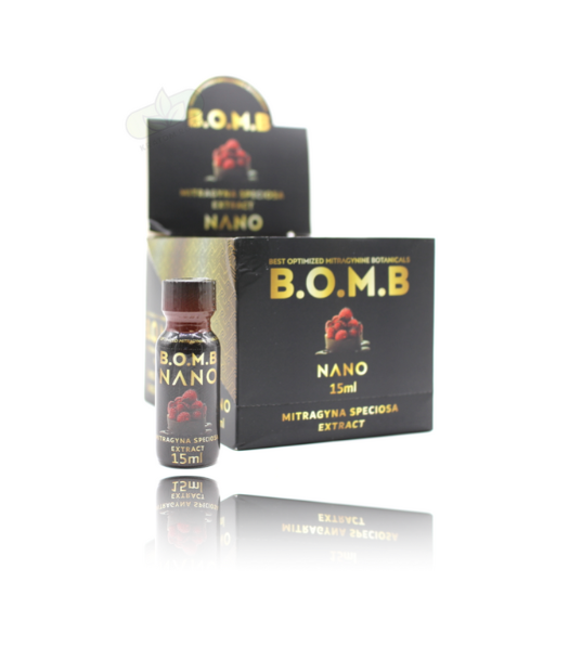 B.O.M.B. - Nano Kratom 165mg Chocolate Raspberry Extract Shots