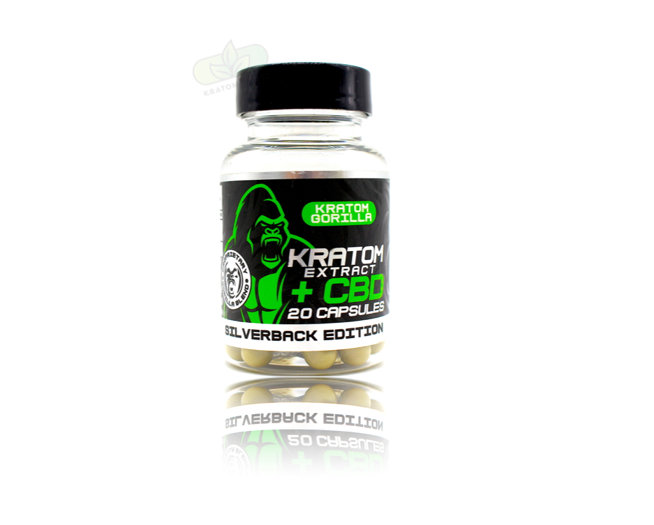 Kratom Gorilla - 20CNT Kratom Extract + CBD