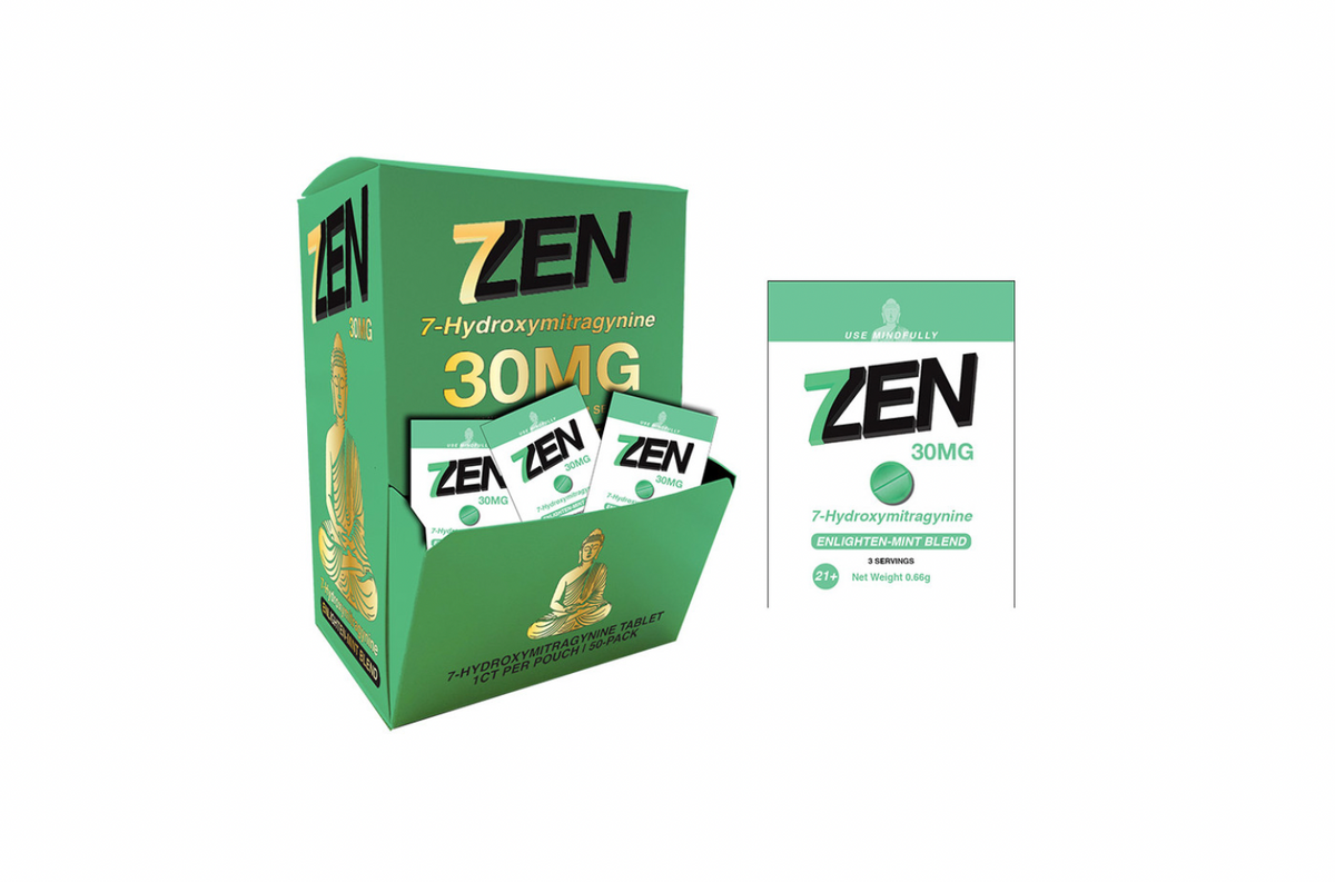 7Zen 7 Hydroxymitragynine Kratom Enlighten-Mint Blend 1CT Tablets  (30MG)