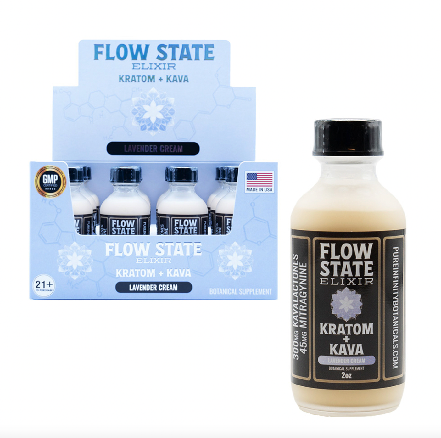 Pure Infinity Botanicals Flow State Elixir Kratom + Kava Extract