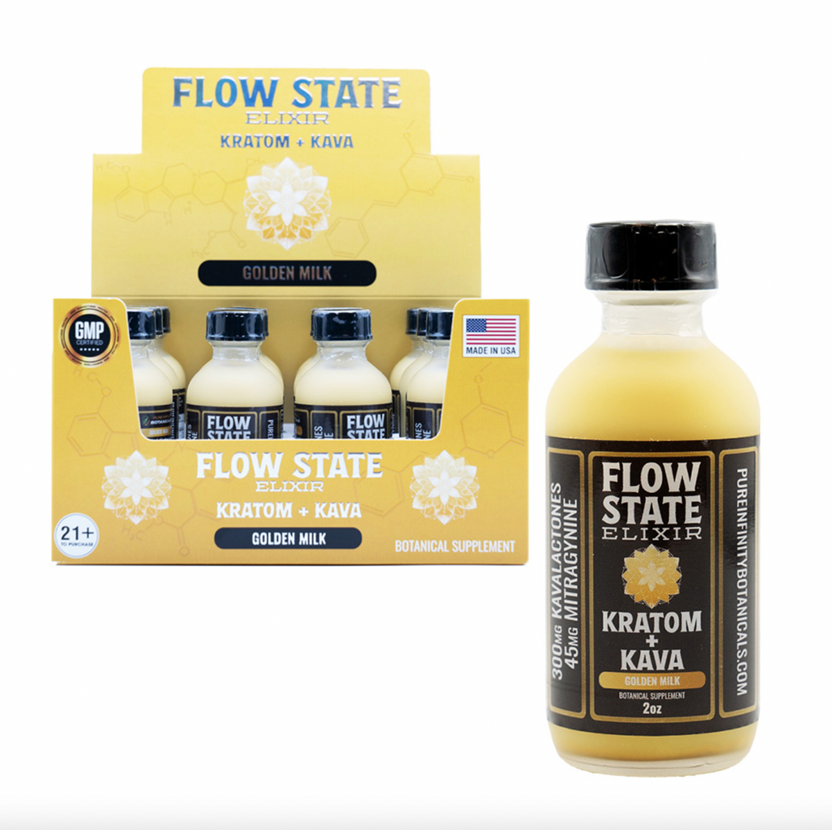 Pure Infinity Botanicals Flow State Elixir Kratom + Kava Extract