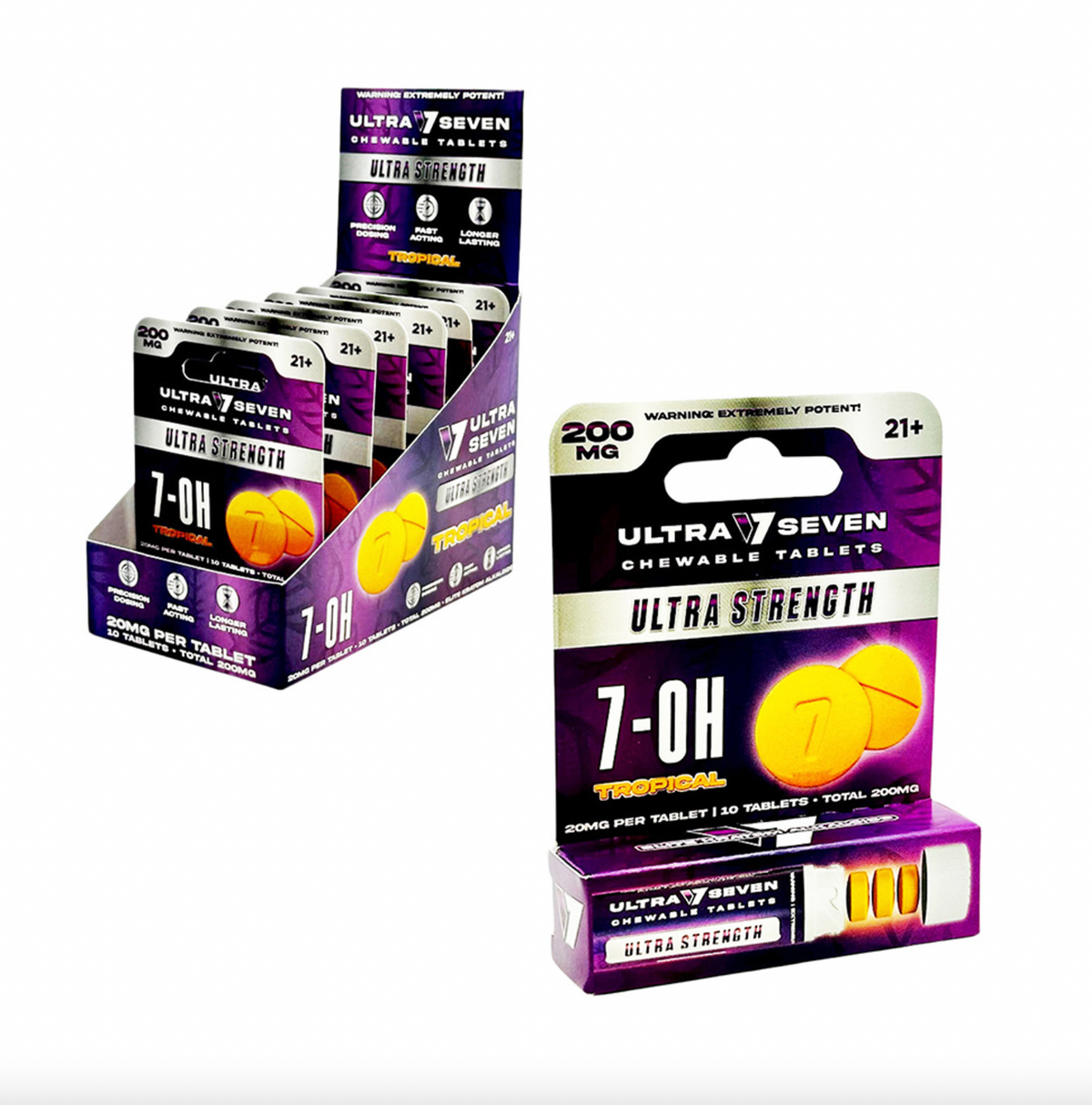Ultra Seven 7-Hydroxymitragynine 10CT Chewable Tablets (20MG)