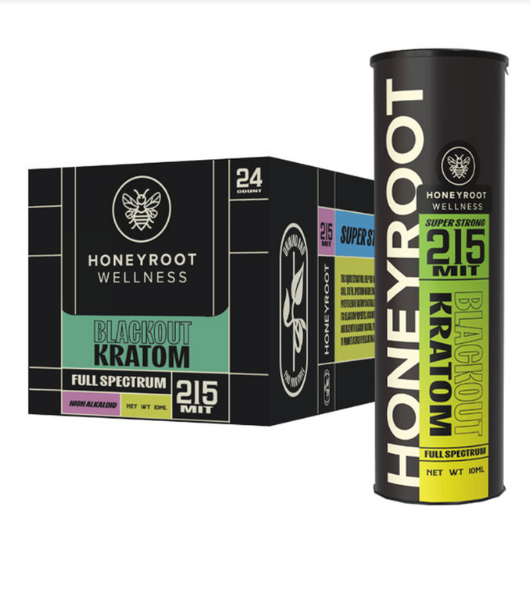 HoneyRoot - Full Spectrum Blackout Kratom 10ml Shot – Kratomroots.com