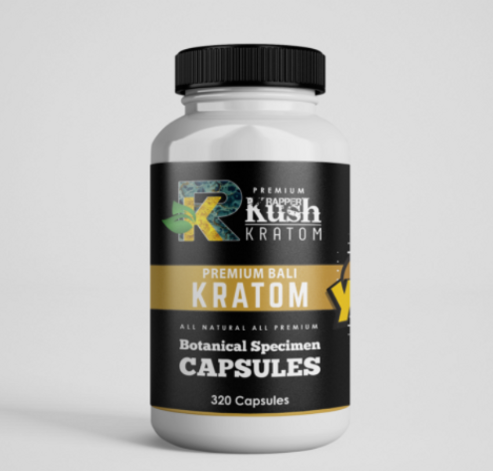 Rapper Kush Kratom - 320 Capsules All Natural Kratom