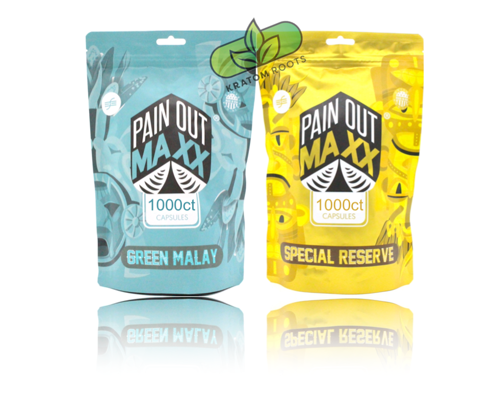 Pain Out MAXX -  Kratom 1,000 Capsules