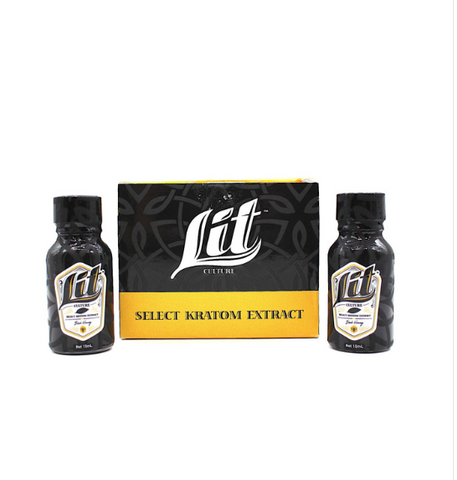 LIT Culture - Select Kratom Extract 15 ML Shots  Black Honey