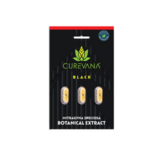 Curevana Kratom Black Extract Capsule Blister Pack