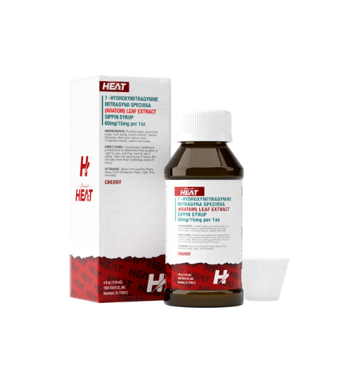 Straight Heat 7 Hydroxymitragynine Kratom Extract Sippin Syrup (60MG)