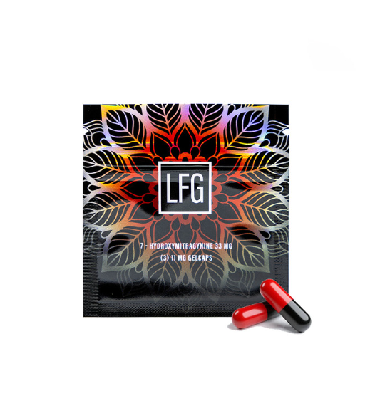 LFG Kratom Leaf Extract 7 Hydroxymitragynine Capsules  (33MG)