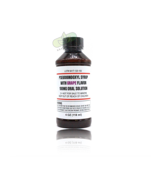 Pseudoindoxyl Kratom Extract Grape Flavored Syrup (100MG)