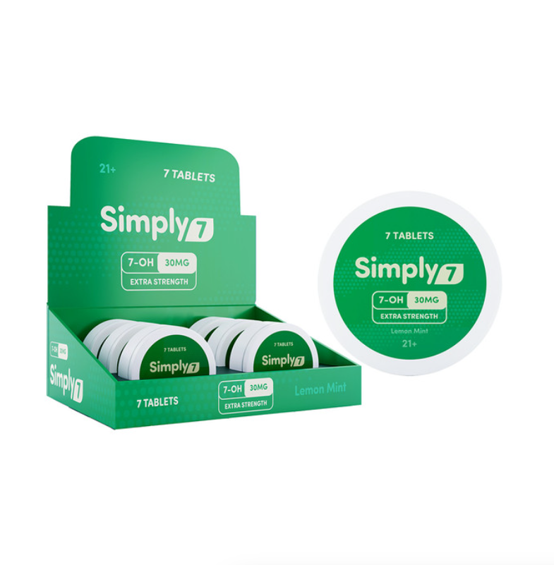 Simply7 Lemon Mint 7 Hydroxymitragynine Extract Tablets (30MG)