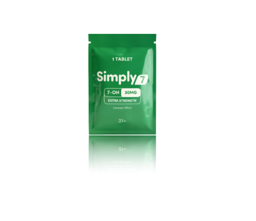 Simply7 Lemon Mint 7 Hydroxymitragynine Extract  1ct Tablets (30MG)