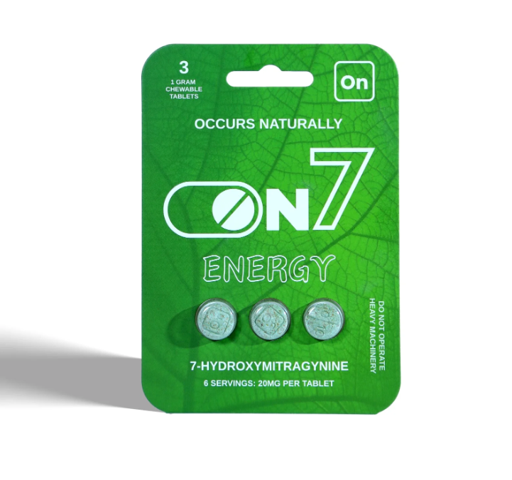 ON 7 Energy 7 Hydroxymitragynine Kratom Tablets (20MG)