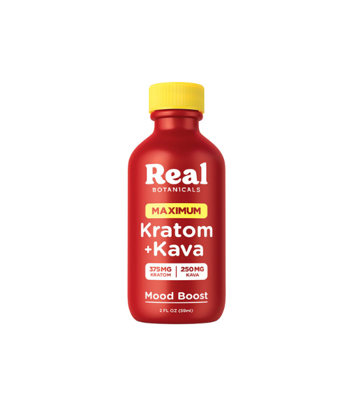 Real Botanicals MAXIMUM Mood Boost Kratom + Kava Extract Shot  (2oz)