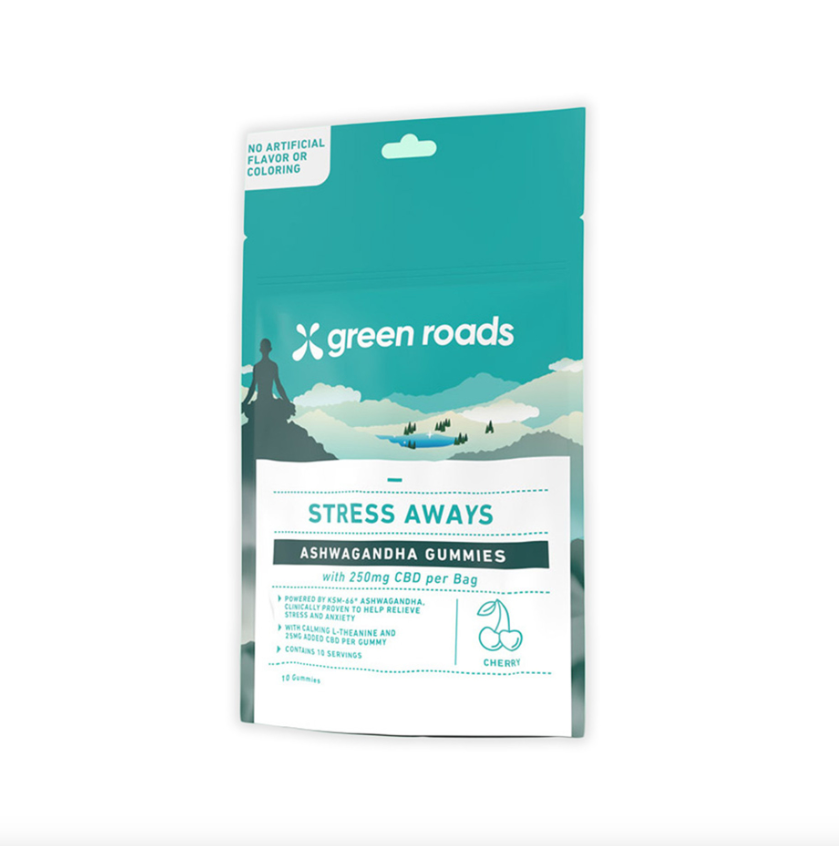 Green Roads Stress Away CBD + Ashwagandha Infused Gummies (250MG)