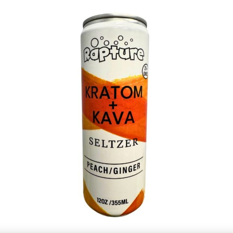 Rapture Kratom + Kava Blend Infused Seltzer Drink  (100MG)