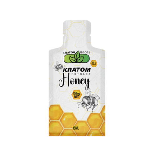 Kratom Roots Extract infused Honey Pouches Display Of 6 (130MG)