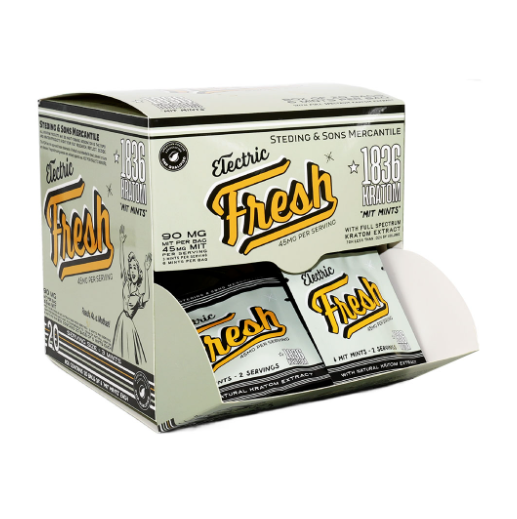 1836 Kratom Electric Fresh Kratom Infused MIT Mints To Go 6CT (90MG)