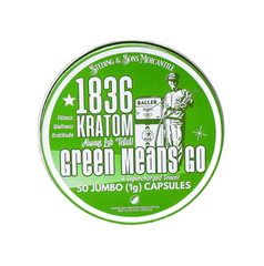 1836 Kratom Premium Jumbo Capsules Single Tin (50CT)