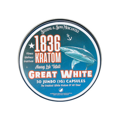 1836 Kratom Premium Jumbo Capsules Single Tin (50CT)