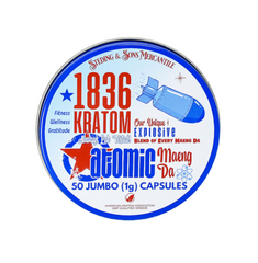 1836 Kratom Premium Jumbo Capsules Single Tin (50CT)