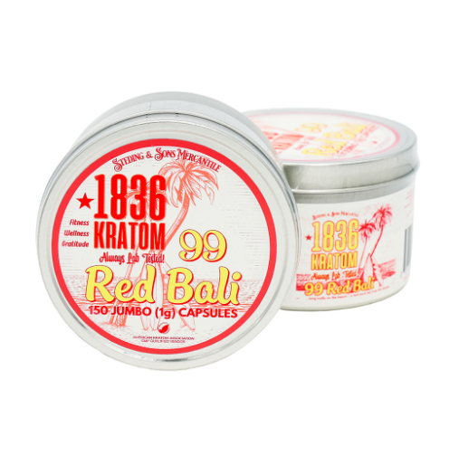 1836 Kratom Premium Jumbo Capsules Single Tin (150CT)