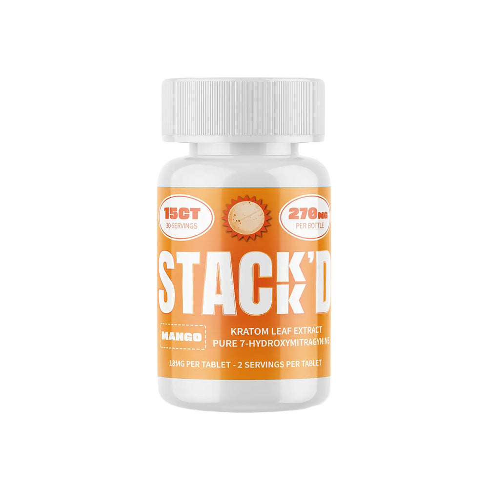 Stack'D Kratom Leaf Extract 7 Hydroxy Tablets 15CT Jar (18MG)