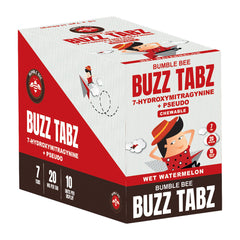 Bumble Bee Kratom Buzz Tabz Chewable 7 Hydroxy + Pseudo 7CT Tablets 20MG