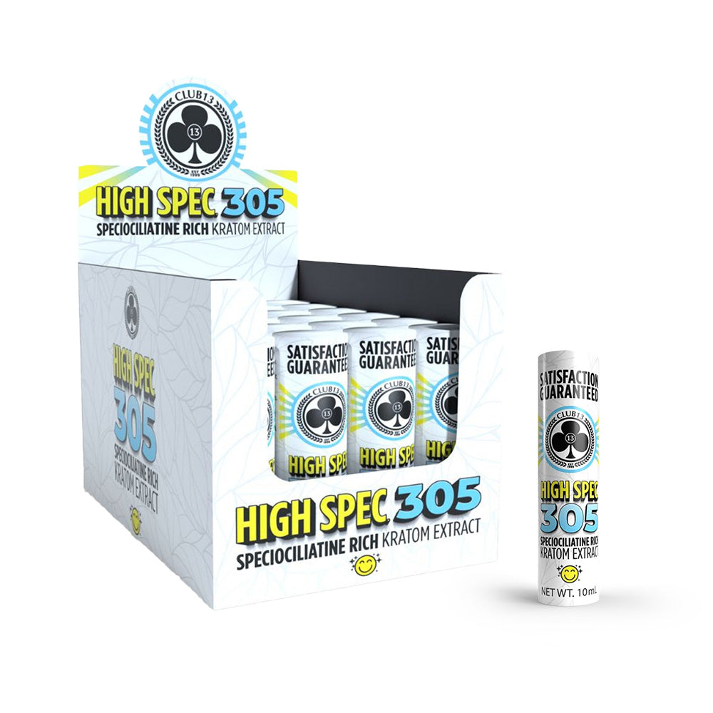 Club 13 - High Spec 305 Speciociliatine Rich 10ml Kratom Extract Shots