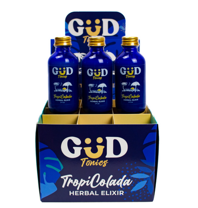 GUD Tonics - Premium Kava Kratom 2oz Tropicolada Liquid Shots