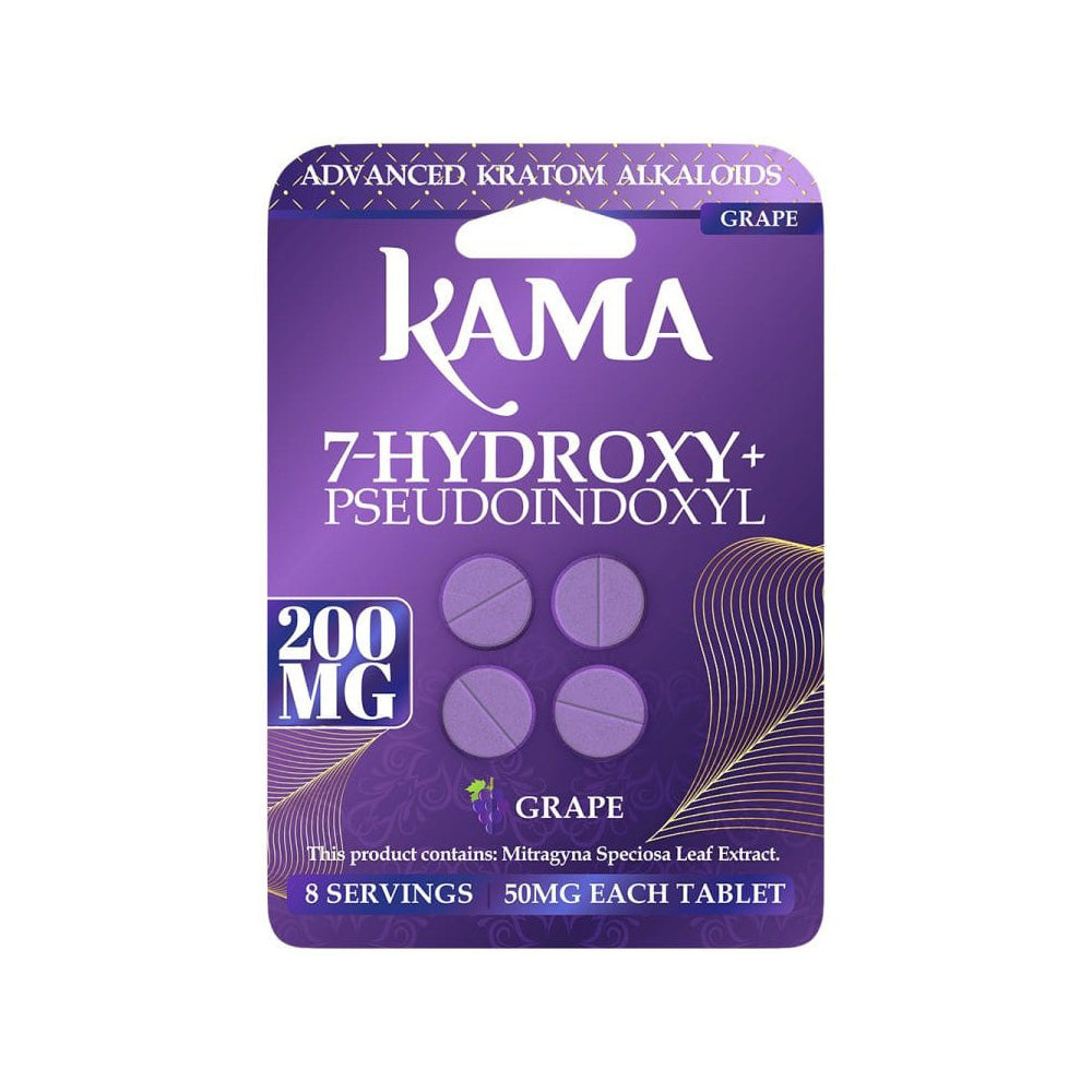 KAMA Advanced Kratom Alkaloids Pseudo + 7 Hydroxy 4CT Tablets 50MG