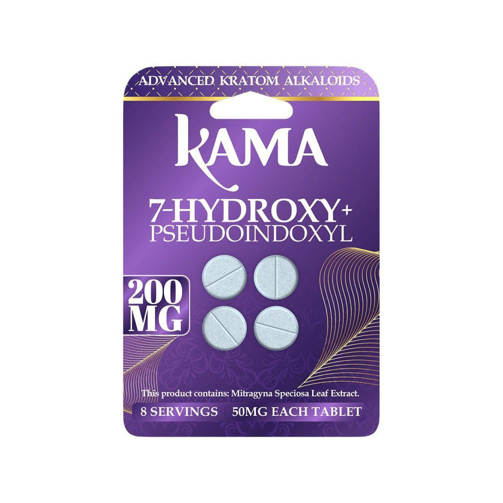 KAMA Advanced Kratom Alkaloids Pseudo + 7 Hydroxy 4CT Tablets 50MG