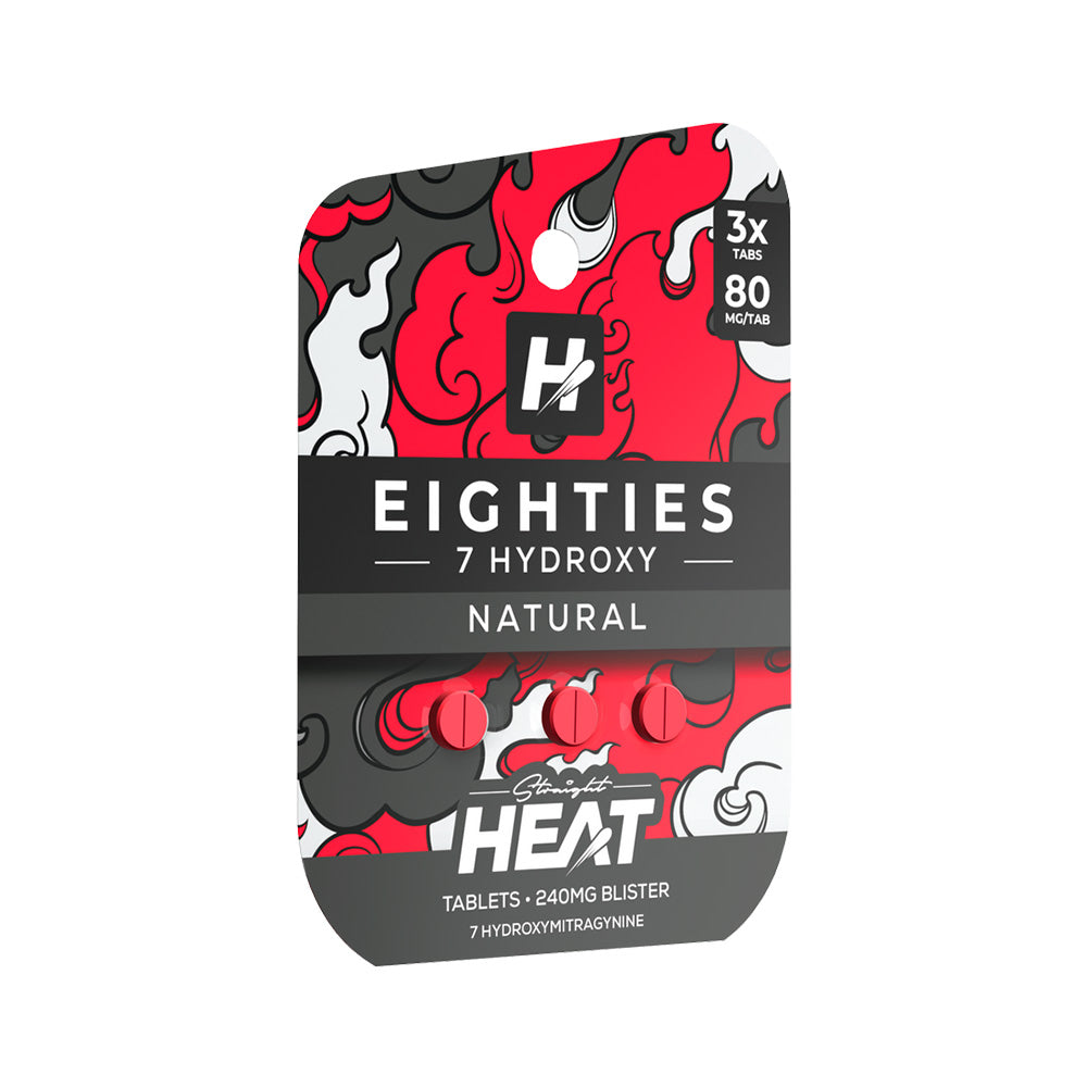 Straight Heat Kratom Eighties Edition High Potency 7 Hydroxy Tablet 80MG