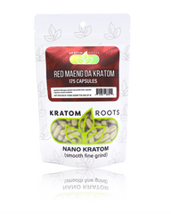 Kratom Roots - 175 Capsules High Quality NANO Kratom ( Smooth Fine Grind )