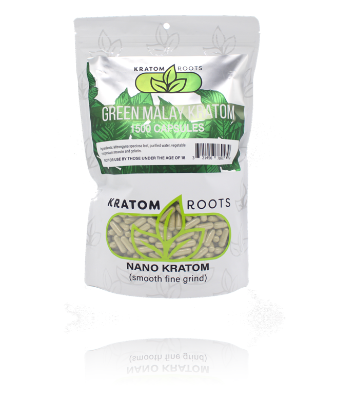 Kratom Roots Kilo / 1,500 Capsules High Quality NANO Kratom ( Smooth Fine Grind )