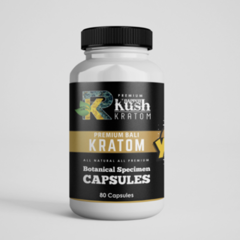 Rapper Kush Kratom - 80 Capsules All Natural Kratom