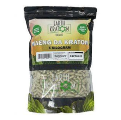 Earth Kratom 1 Kilo Caps ( 1,500 Capsules )